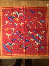 Vintage Hermès Scarf - Red