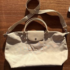 Beige Longchamp Large Bag With