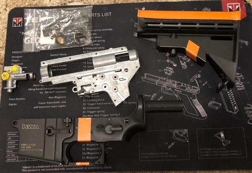Airsoft lot gearbox frame body - airsoft,