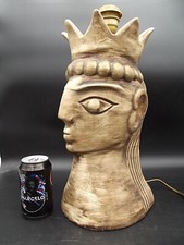 PIERRE CASENOVE-RARE ET GROS PIED DE LAMPE ANTHROPOMORPHIQUE POUR SAINT CLEMENT