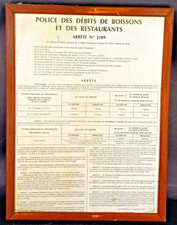 ANCIENNE AFFICHE DEBIT DE