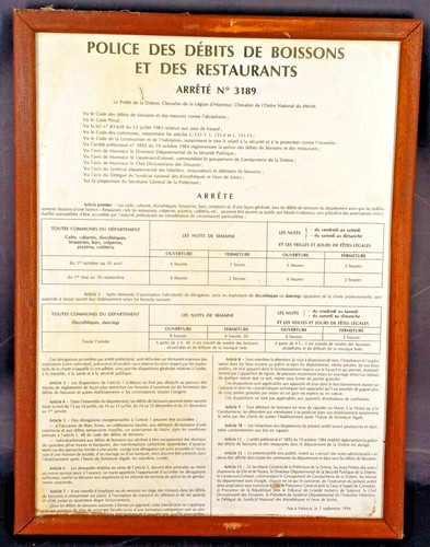 Ancienne affiche debit - ancienne,