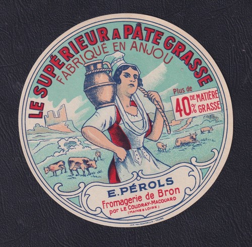 Ancienne étiquette fromage - ancienne,
