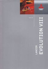 Catalogue Brochure Mitsubishi Lancer Evolution VIII 2004 Suisse en français