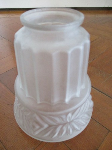 Art deco frosted glass light - art,