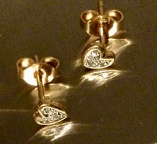 Cœurs Diamants Or Jaune 18