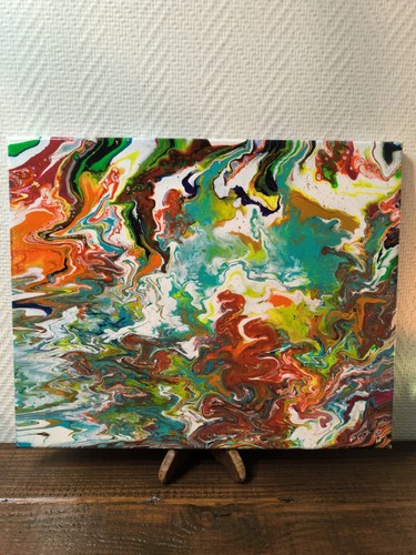 Peinture pouring sur - peinture,