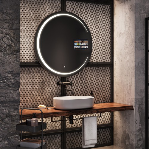Miroir rond salle bain - rond,