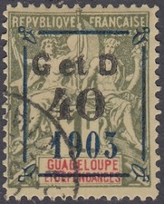 GUADELOUPE Colonie Française 1903 Yvert 50 Oblitéré (ref#18412)
