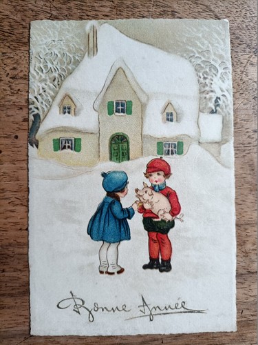 Deux enfants - neige),