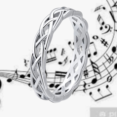 Bague plaqué argent - plaqué,