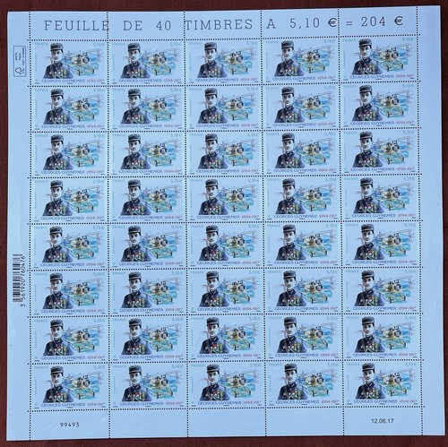 Timbre feuille entière - feuille, poste