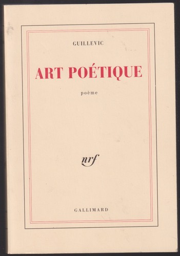 Guillevic art poetique - art,