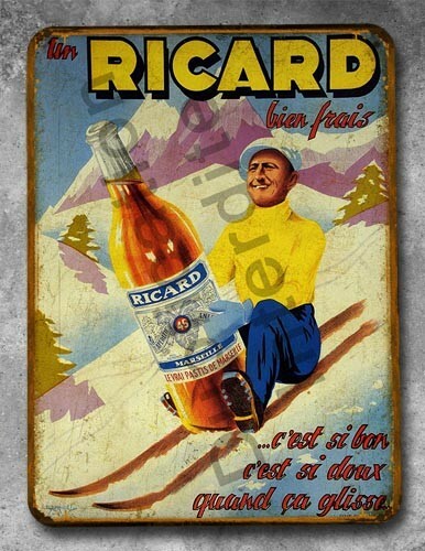 Plaque métal vintage - , ricard