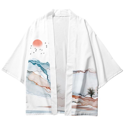 Hommes rétro cardigan haori - hommes,