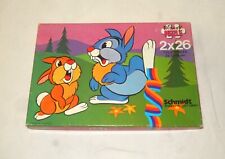 Double puzzle Disney PANPAN 2 x 26 pièces Schmidt vintage