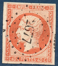 TIMBRE N° 16 OBLITERE A RILLE - MARGES BOULEVARDS- PHOTO CONTRACTUELLE - #15