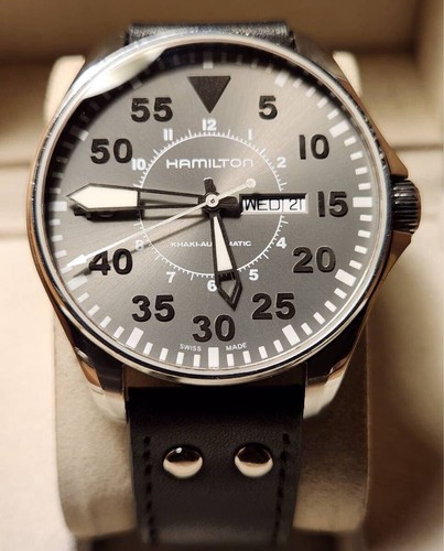 Hamilton khaki pilot - pilot, day-date