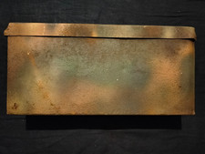 Boite à munitions en métal allemande de la seconde guerre mondiale en T.B.E.