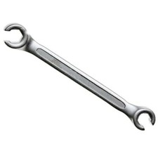 Clé à tuyauter Double 17 x 19 - Tête inclinée à 15° - 12 pans