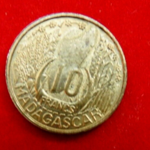 Rare franc madagascar - 10,