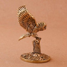 Statue hibou laiton - en,