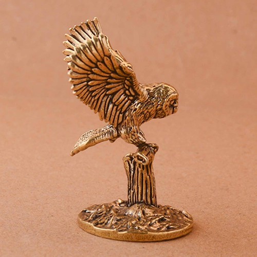 Statue hibou laiton - de,
