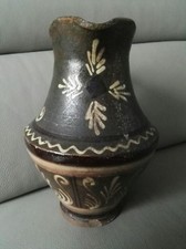 Pichet en faïence ou grès alsacien art populaire Alsace