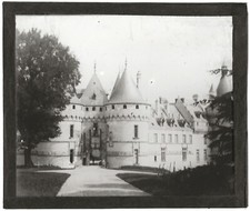 Château de Chaumont-sur-Loire, photo plaque de verre, positif 8,5x10 cm