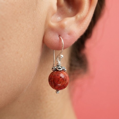Boucles oreilles perle - d,
