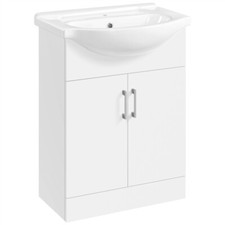 Lavabo Salle de bain en Céramique avec placard sous Evier Armoire sous Lavabo
