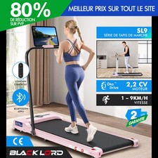 BLACK LORD Tapis de Course/Marche Électrique Maison Bureau Gym Fitness Pliable