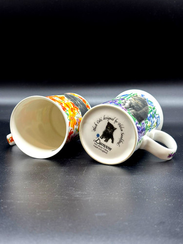Tasse chat noir - , porcelaine