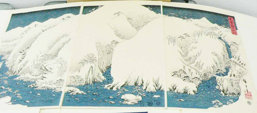 Triptyque estampes japonaises - triptyque,