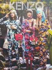 KENZO vintage Clothes Print Ad!!  " A Women's Suit and Handbag "