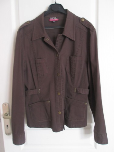 Veste sur chemise marron - veste, sur-chemise