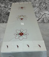Nappe brodée faite main - nappe,
