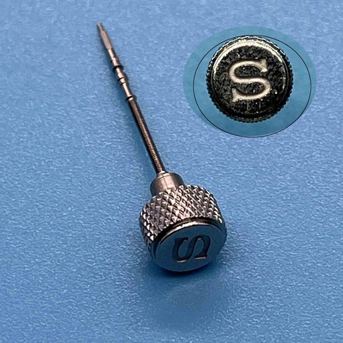 Knurled crown stainless - crown,
