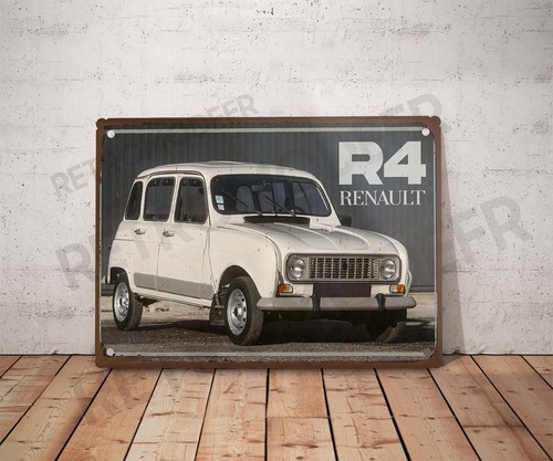 Plaque métal vintage renault