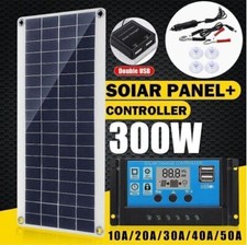 Module solaire 12V 300W, chargeur de module solaire, cellule panneau + contrôleu