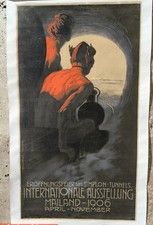 Rare Affiche Originale Simplon