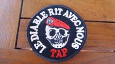 patch écusson militaire TAP Parachutiste LE DIABLE RIT AVEC NOUS/ neuf