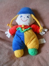 Doudou Peluche poupée clown