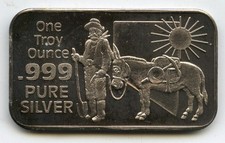 Barre D'Art En Argent 999 De