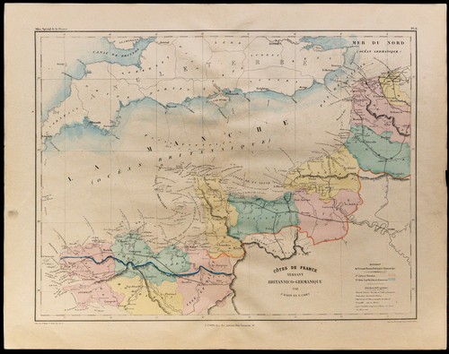 1867 carte ancienne des - 1867,