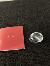 Pendentif galet clair sans cordon en cristal de Baccarat