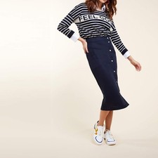 jupe One step  Bleu marine Lin