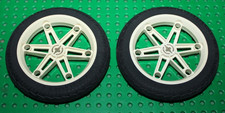 2 Roue Lego Technic Wheel 2903 + tyre 2902 set 8857 8291 8838 9785 9786 9609