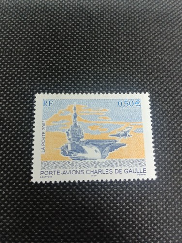 Timbre france porte avions - france,