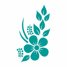 Sticker Voiture Fleur